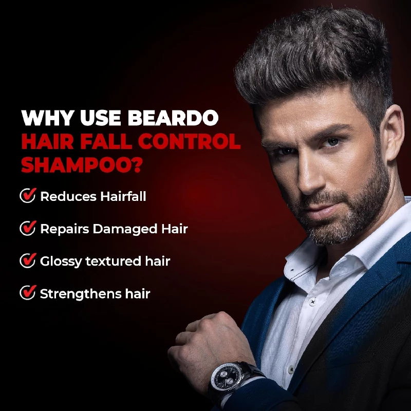 Beardo Hair Fall Control Shampoo For Men, 250 ml-4.webp